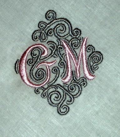 detailed embroidery stitching close up