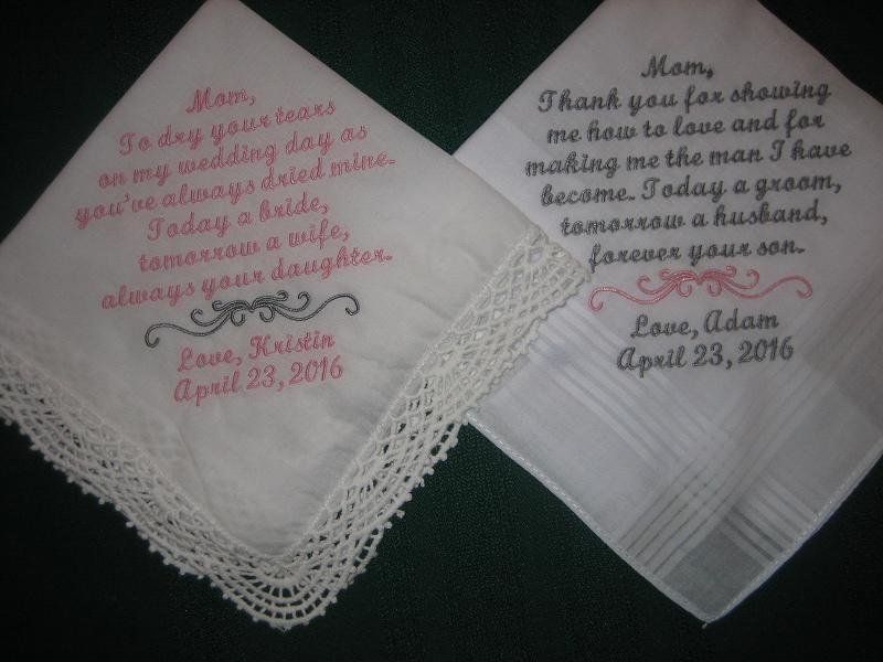 needlework handkerchief